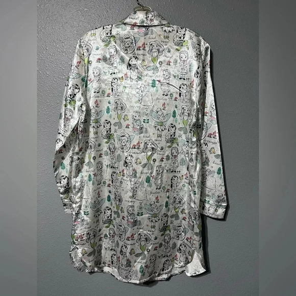 Disney Animators Collection Nightshirt Night Gown Sleepwear Womens Sz Small EUC - Picture 2 of 6